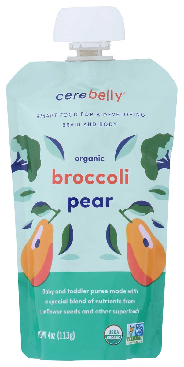 CEREBELLY 4oz BROCCOLI/PEAR