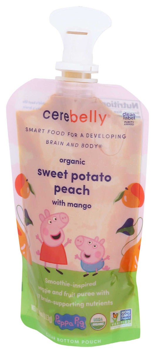 CEREBELLY 4oz SMOOTHIE SWEET POTATO/PEACH