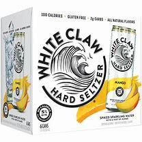 WHITE CLAW 6-12oz HARD SELTZER MANGO 