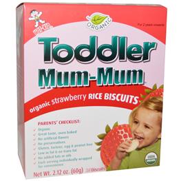 BABY MUM-MUM 2.12oz RICE RUSK STRAWBERRY