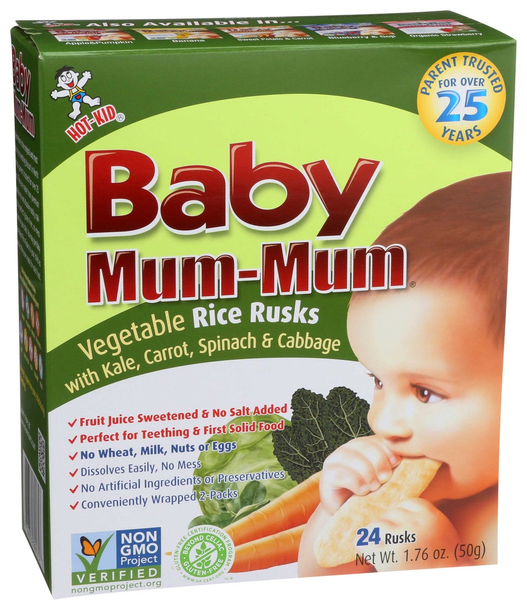 BABY MUM-MUM 1.76oz VEGETABLE RICE RUSK