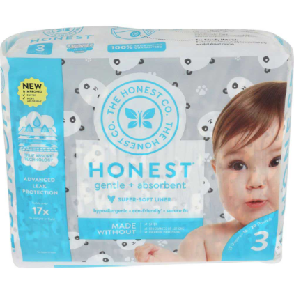 THE HONEST COMPANY 27ct DIAPERS SIZE 3