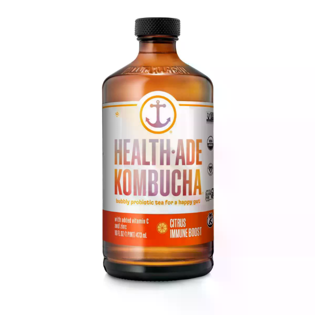 HEALTH ADE 16oz ORGANIC CITRUS IMMUNE BOOST KOMBUCHA