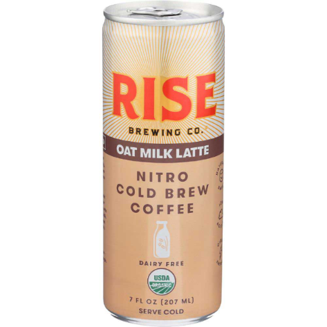 RISE 7oz NITRO COLD BREW, OAT MILK LATTE