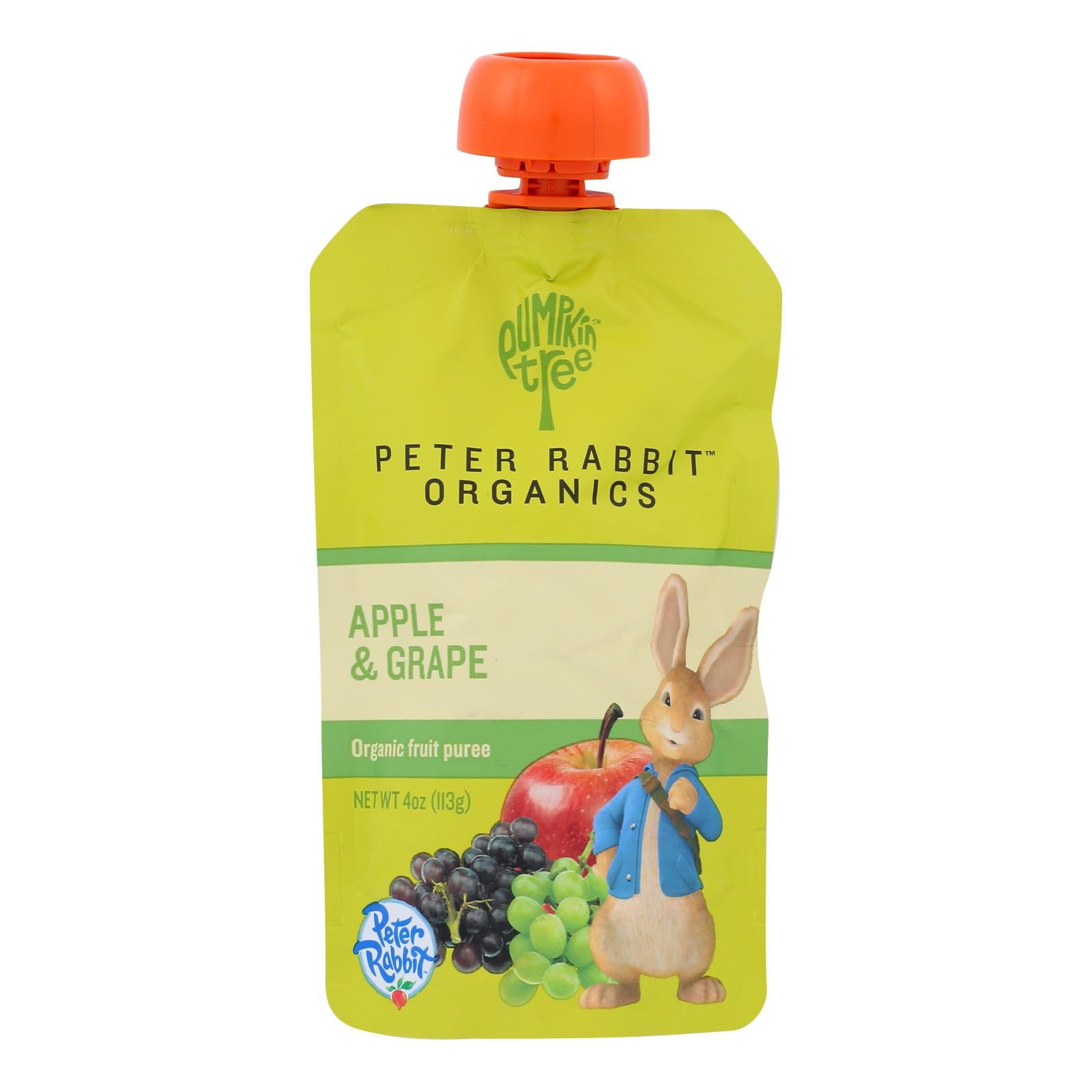 PETER RABBIT ORGANICS 4oz FRUIT SNACKS, APPLE & GRAPE
