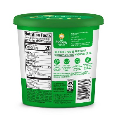 HAPPYBABY 1.5oz BABY SNACKS, SPINACH CARROT