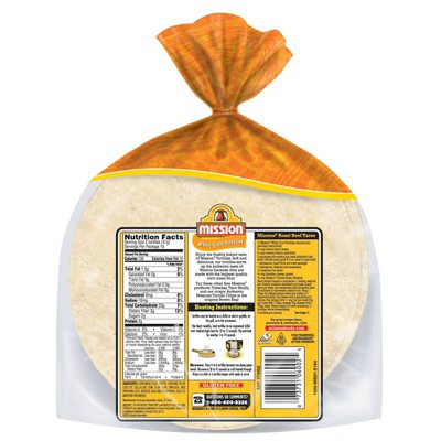 MISSION 25oz WHOLE WHITE CORN TORTILLAS SUPER SOFT