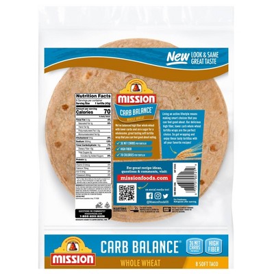 MISSION 12oz CARB BALANCE TORTILLAS WHOLE WHEAT