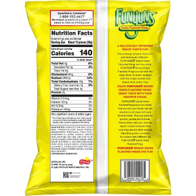 FUNYUNS 6oz  ONION FLAVORED RINGS