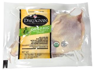 ORGANIC CHICKEN WHOLE LEGS, Pack, 0.75 lb