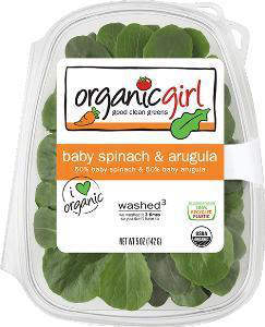 ORGANIC GIRL 5oz BABY SPINACH & ARUGULA