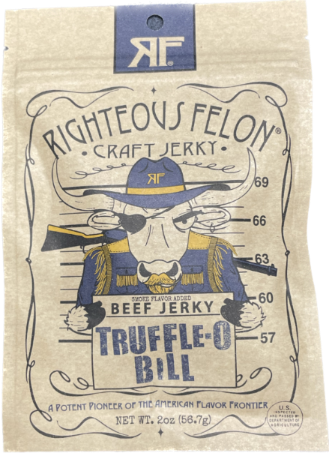 RIGHTEOUS FELON 2 oz TRUFFLE-O BILL BEEF JERKY 