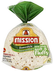 MISSION 22.5 OZ HOMESTYLE SOFT TACO TORTILLA 