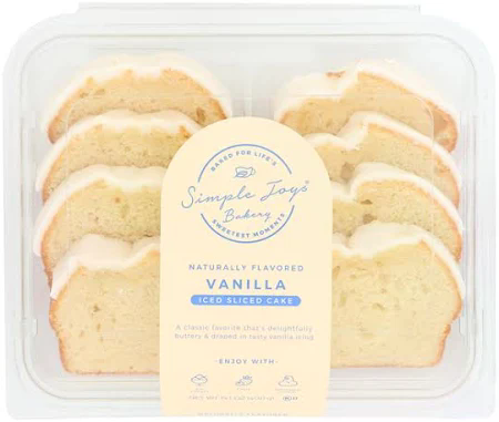 SIMPLE JOYS 14.1oz VANILLA SLICED CAKE