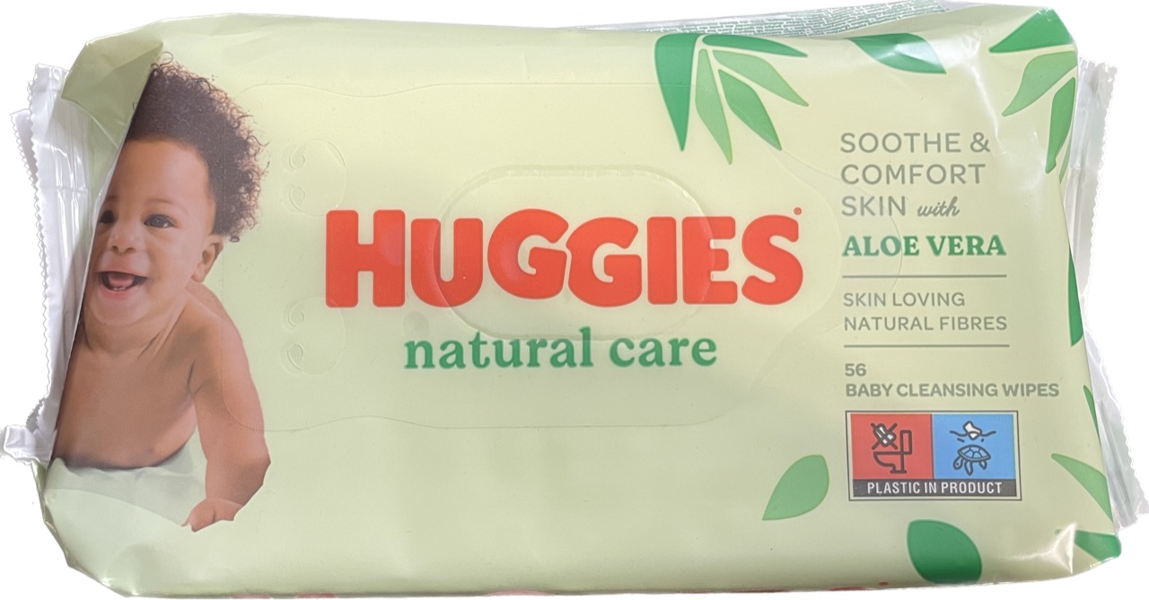 HUGGIES NATURAL CARE 56ct BABY WIPES ALOE VERA