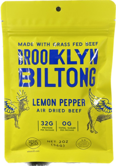 BROOKLYN BILTONG 2oz LEMON PEPPER AIR DRIED BEEF