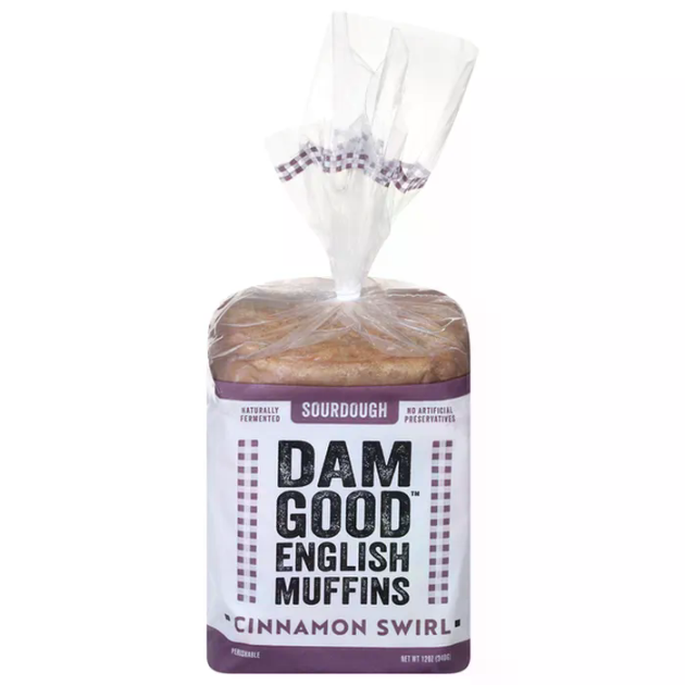 DAM GOOD 12OZ CINNAMON SWIRL ENGLISH MUFFINS