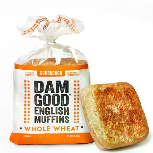 DAM GOOD 12OZ WHOLE WHEAT ENGLISH MUFFINS