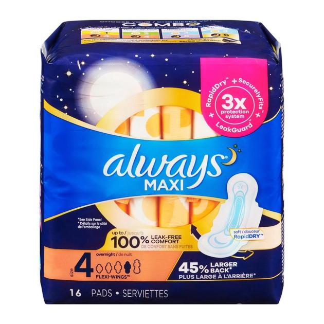 ALWAYS 16ct MAXI PADS 