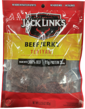 JACK LINKS 3.25oz BEEF JERKY TERIYAKI