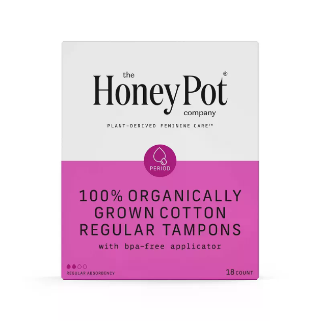 THE HONEY POT 18ct ORGANIC COTTON TAMPON