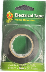 DUCK 1CT ELECTRICAL TAPE FLAME RETARDANT