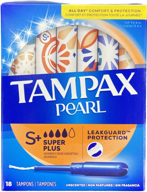TAMPAX PEARL 18ct SUPER PLUS