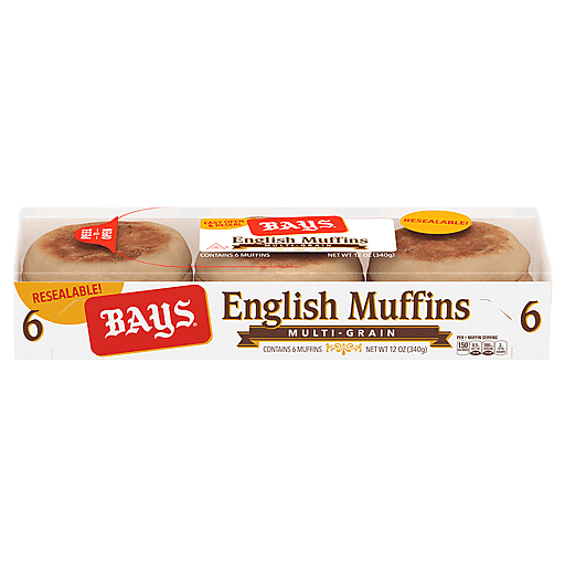BAY'S 12oz ENGLISH MUFFINS MULTIGRAIN