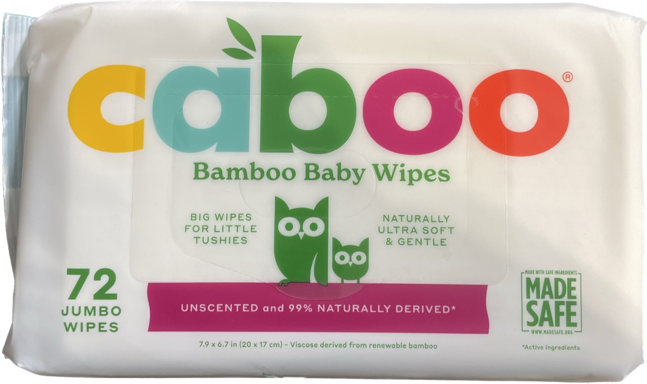 CABOO 72 JUMBO BAMBOO BABY WIPES 
