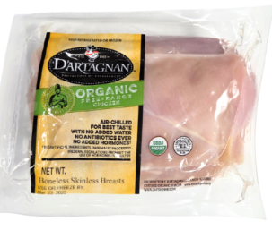 ORGANIC CHICKEN BONELESS BREASTS, Pack, 0.50 lb