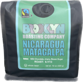 BROOKLYN ROASTING COMPANY 12oz NICARAGUA MATAGALPA WHOLE BEAN