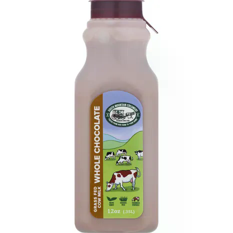 SOUTH MOUNTAIN 12FLOZ GRASS FED COW MILK WHOLE CHOCOLATE