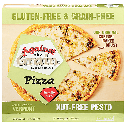 AGAINST THE GRAIN 22.4OZ PIZZA FAMILY SIZE NUT FREE PESTO 
