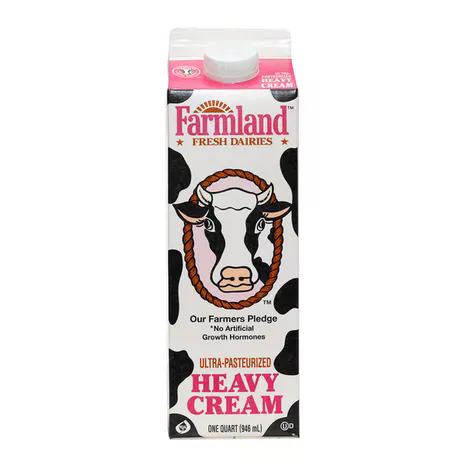 FARMLAND 32FLOZ QUART HEAVY CREAM 40% MILKFAT