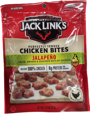 JACK LINK`S 3.25OZ CHICKEN BITES JALAPENO HOT 