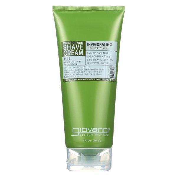 GIOVANNI 7FLOZ MOISTURIZING SHAVE CREAM INVIGORATING TEA TREE&MINT