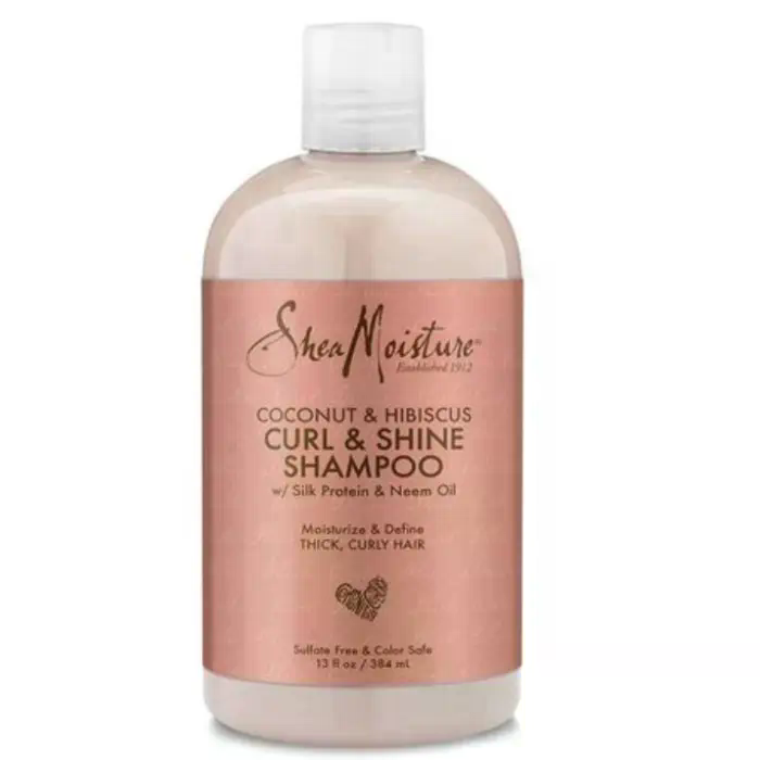 SHEA MOISTURE 13FLOZ COCONUT&HIBISCUS CURL&SHINE SHAMPOO
