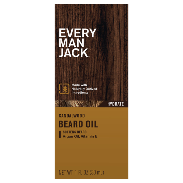 EVERY MAN JACK 1.0FLOZ HYDRATING BEARD OIL SANDALWOOD