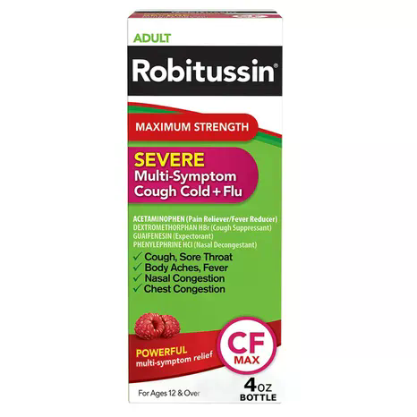ROBITUSSIN 4floz MAXIMUN STRENGTH SEVERE 