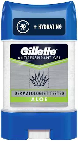 GILLETTE 70ml ANTIPERSPIRANT HYDRATING GEL ALOE SCENT 48HR