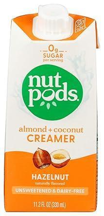 NUT PODS 11.2FLOZ  UNSWEETENED  HAZELNUT ALMOND+COCONUT CREAMER 