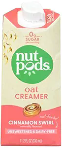 NUT PODS 11.2FLOZ OAT CREAMER CINNAMON SWIRL UNSWEETENED 
