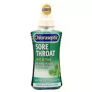 CHLORASEPTIC 6floz SORE THROAT FASR ACTING MINT 