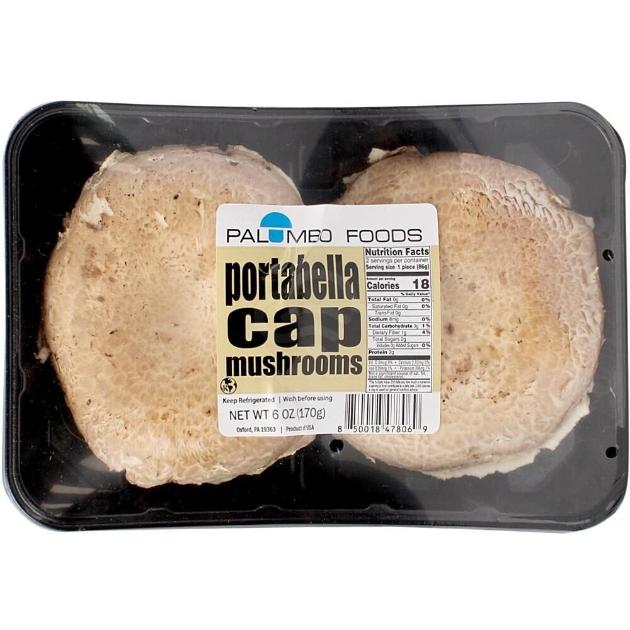 PALUMBO 6oz PORTABELLA CAP MUSHROOMS