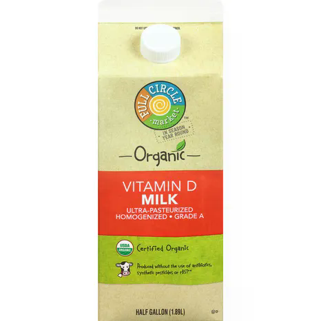 FULL CIRCLE 64floz ORGANIC WHOLE MILK