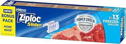 ZIPLOC 13CT SLICER FREEZER GALLON BAGS 
